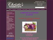 Tablet Screenshot of christiesflowers.com